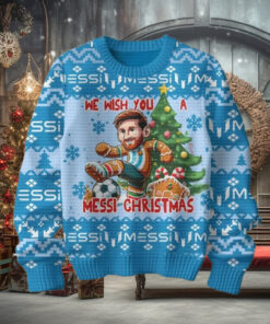 Lionel Messi We Wish You A Messi Christmas Ugly Sweater