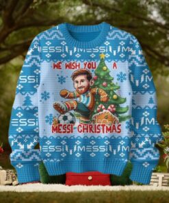 Lionel Messi We Wish You A Messi Christmas Ugly Sweater