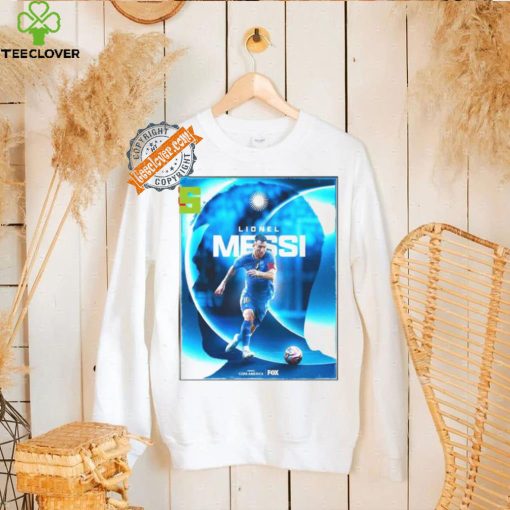Lionel messi argentina copa america 2024 defending champions a football legend career poster shirt