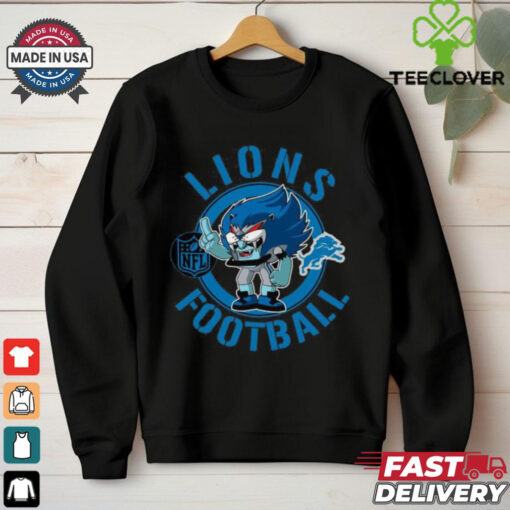 Lions Football Nfl Rush Zone Cartoon Character Shirt