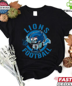 Lions Football Nfl Rush Zone Cartoon Character Shirt
