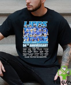 Lions Football Team 94Th Anniversary 1930 2024 Thank You For The Memories Shirt 1 Lions Football Team 94Th Anniversary 1930 2024 Thank You For The Memories Shirt
