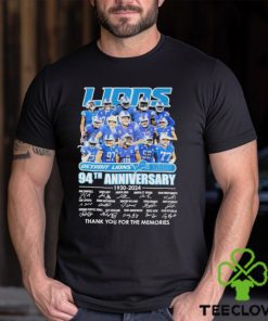 Lions Football Team 94Th Anniversary 1930 2024 Thank You For The Memories Shirt 2 Lions Football Team 94Th Anniversary 1930 2024 Thank You For The Memories Shirt