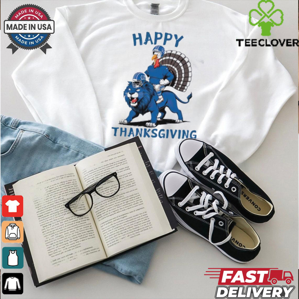 Lions Football Turkey Happy Thanksgiving shirt Lions Football Turkey Happy Thanksgiving shirt
