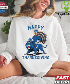 Lions Football Turkey Happy Thanksgiving shirt