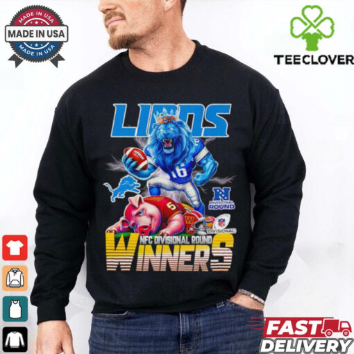 Lions NFC Divisional Round winners mascot shirt