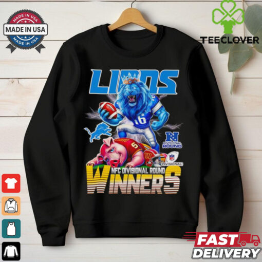 Lions NFC Divisional Round winners mascot shirt
