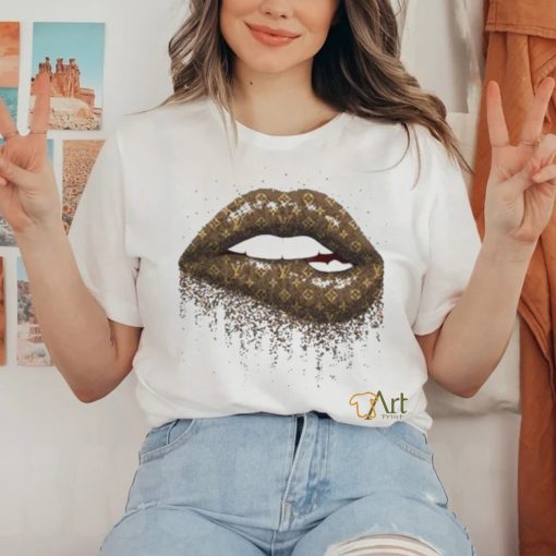 Lips Dripping Louis Vuitton Shirt