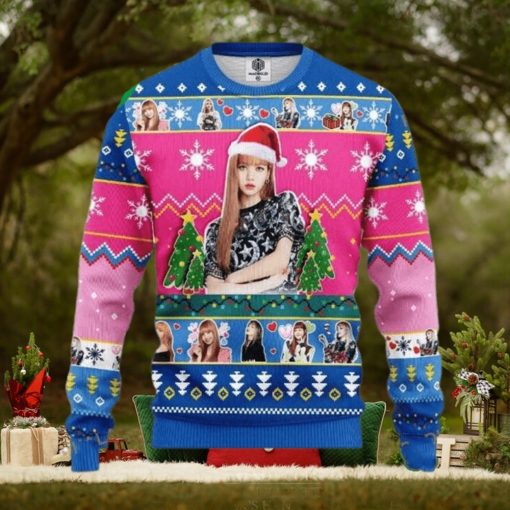 Lisa Black Pink Band Merry Xmas Ugly Christmas Sweater Xmas Gifts