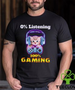 Listening Gamer Kitty Meme Funny shirt