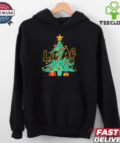 Lit AF Christmas tree shirt 2 Lit AF Christmas tree shirt