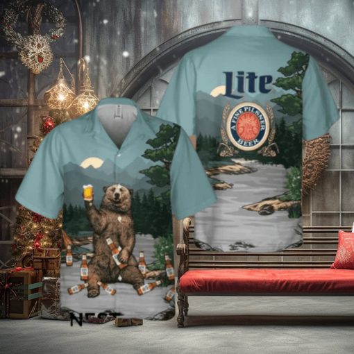 Lite A Fine Pilsner Beer Hawaiian Shirt