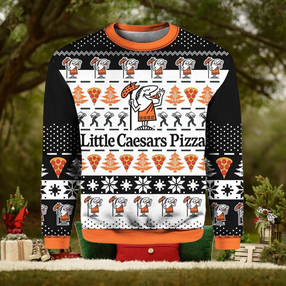 Little Caesars Pizza Ugly Christmas Sweater Little Caesars Pizza Ugly Christmas Sweater