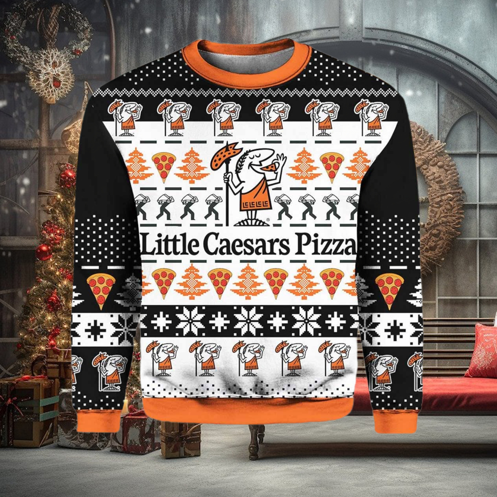 Little Caesars Pizza Ugly Christmas Sweater Little Caesars Pizza Ugly Christmas Sweater