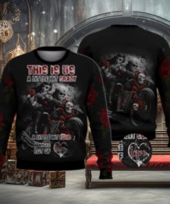Little Crazy Little Loud A Lot Of Love Skull Shirts 3D Ugly Sweater Christmas Gift Sweater