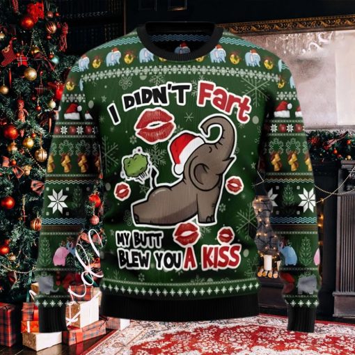Little Elephant Didn_t Fart My Butt Blew You A Kiss 3D Sweater