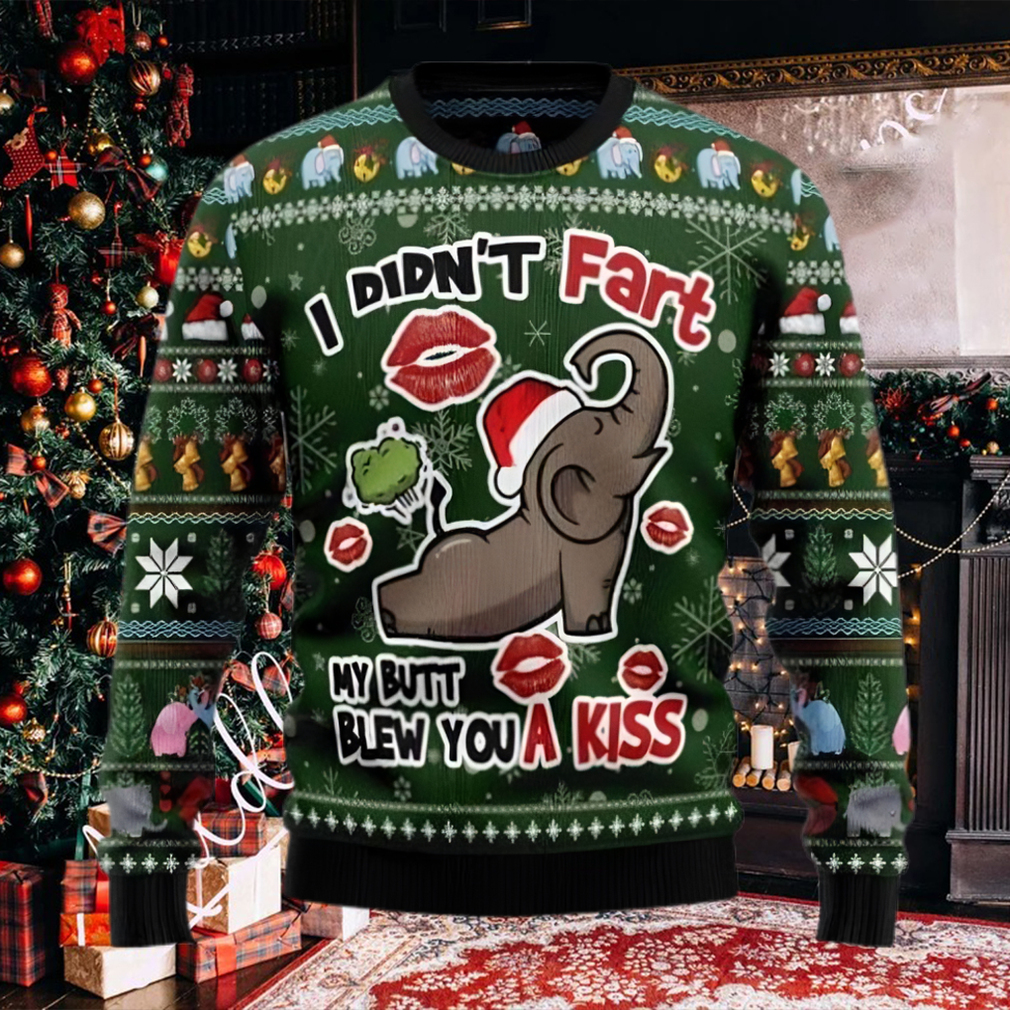 Little Elephant Didn_t Fart My Butt Blew You A Kiss 3D Sweater Little Elephant Didn_t Fart My Butt Blew You A Kiss 3D Sweater