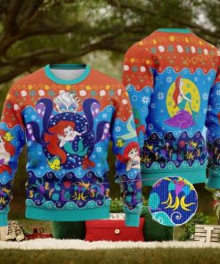 Little Mermaid Ugly Christmas Sweater, Great Gift for Christmas Fans