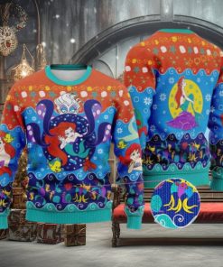 Little Mermaid Ugly Christmas Sweater, Great Gift for Christmas Fans 1 Little Mermaid Ugly Christmas Sweater, Great Gift for Christmas Fans