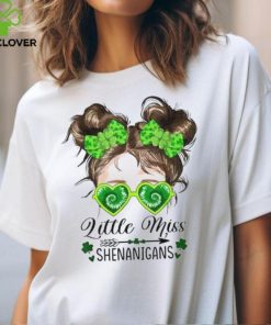 Little Miss Shenanigans St Patricks Day Kids Girls Toddler T Shirt