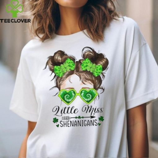 Little Miss Shenanigans St Patricks Day Kids Girls Toddler T Shirt