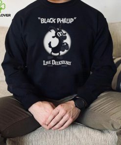 Live Deliciously Vintage Cartoon Black Phillip Shirt