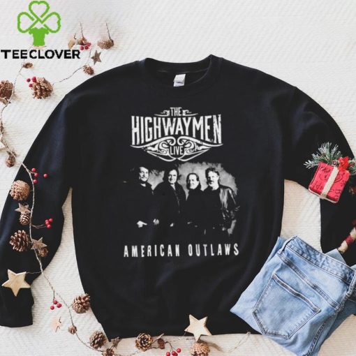 Live The Highwaymen American Outlaws Band Vintage Shirt