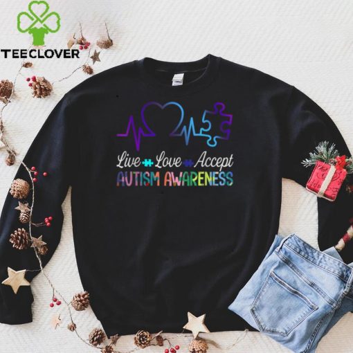 Live love accept autism awareness T Shirt
