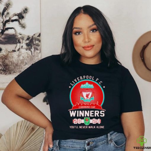 Liverpool FC Carabao Cup Winners 2024 you’ll never walk alone shirt