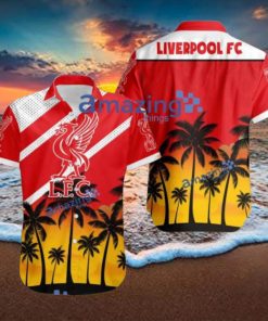 Liverpool FC Logo Button Down Hawaiian Shirt Hip Summer Trend
