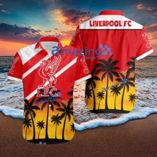 Liverpool FC Logo Button Down Hawaiian Shirt Hip Summer Trend
