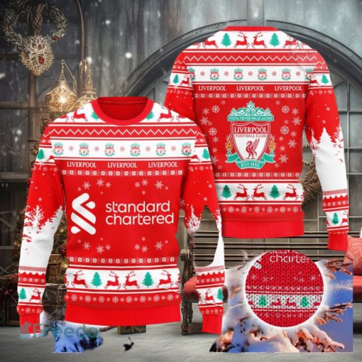 Liverpool Football Club 3D Ugly Christmas Sweater Christmas Gift Men And Women 2023 Sweater