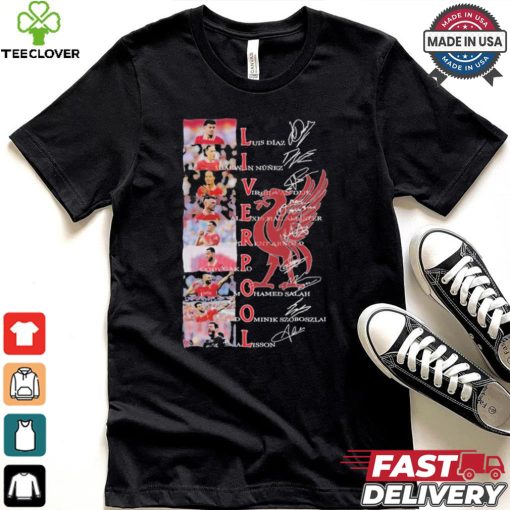 Liverpool Football Club All Team Signatures T Shirt
