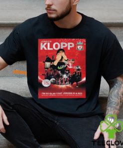 Liverpool LFC Icons Magazine Jurgen Klopp I’m So Glad That Jurgen Is A Red Merchandise Vintage T Shirt