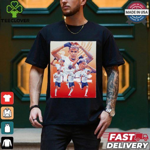 Liverpool Luis Diaz at the double graphic shirt