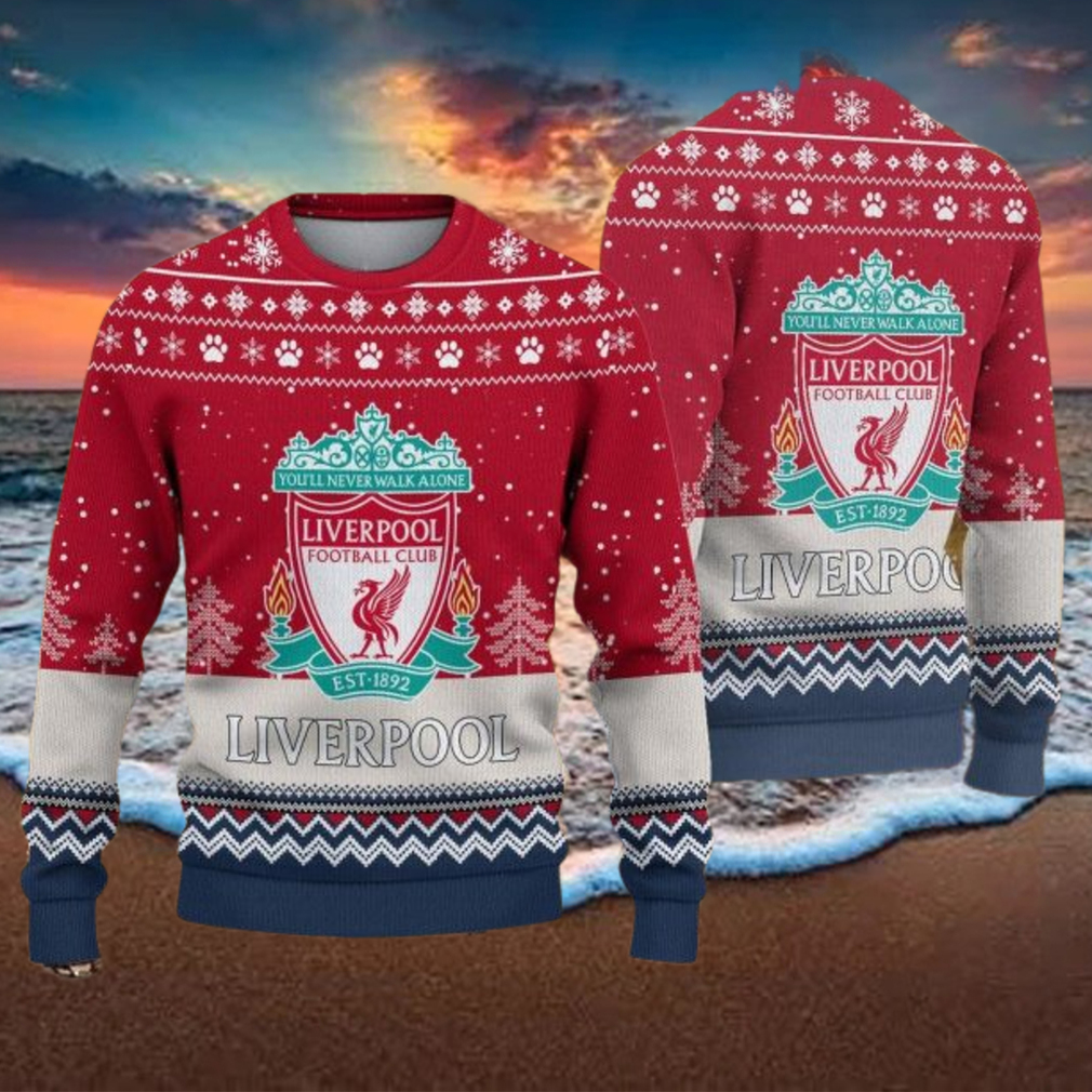 Liverpool The Reds England Premier League Christmas Ugly Sweater Liverpool The Reds England Premier League Christmas Ugly Sweater