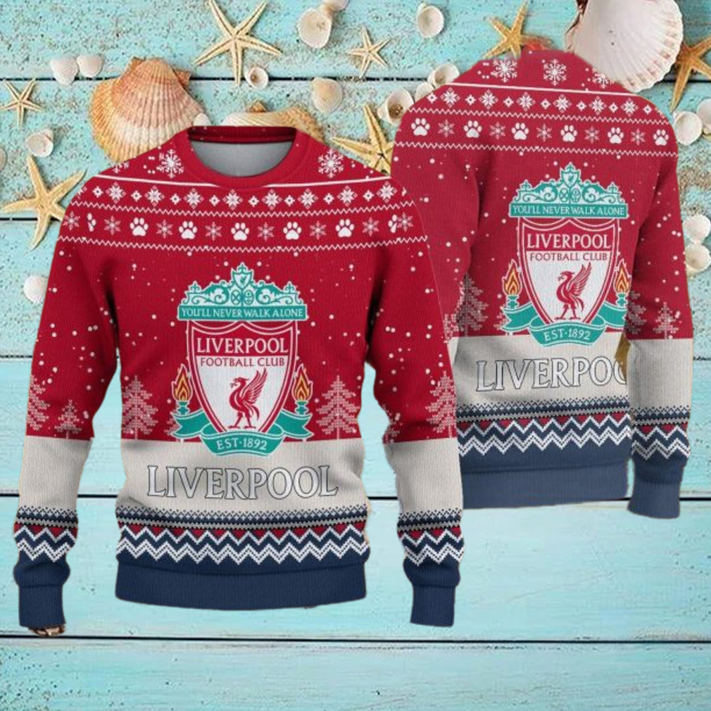 Liverpool The Reds England Premier League Christmas Ugly Sweater Liverpool The Reds England Premier League Christmas Ugly Sweater