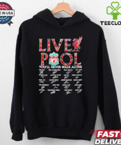 Liverpool you’ll never walk alone signature all team shirt