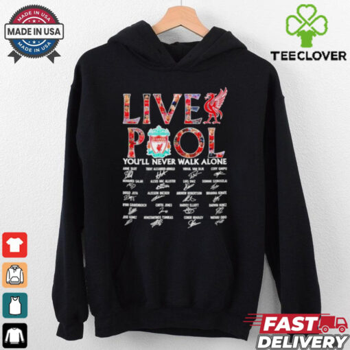 Liverpool you’ll never walk alone signature all team shirt