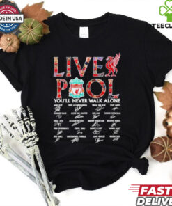 Liverpool you’ll never walk alone signature all team shirt