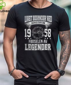 Livet begynder ved 1958 Fødselen av legender hoodie, sweater, longsleeve, shirt v-neck, t-shirt