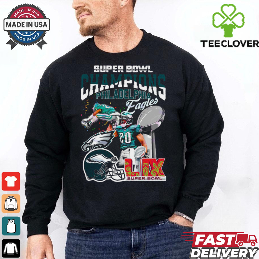 Lix Super Bowl Champions Philadelphia Eagles Football 2025 T Shirt Lix Super Bowl Champions Philadelphia Eagles Football 2025 T Shirt