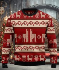 Llama Christmas Pattern Ugly Sweater Party