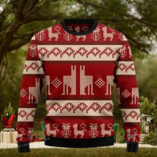 Llama Christmas Pattern Ugly Sweater Party