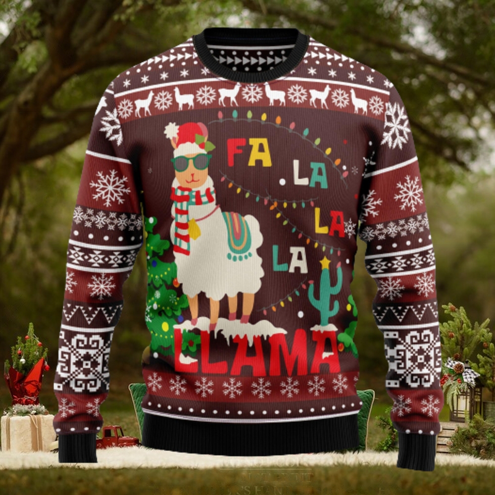 Llama Falalala Ugly Christmas Sweater Thankgiving Gift Men Women Llama Falalala Ugly Christmas Sweater Thankgiving Gift Men Women