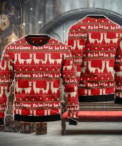 Llama Lalala Men And Women Christmas Gift 3D Ugly Christmas Sweater
