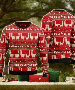 Llama Lalala Men And Women Christmas Gift 3D Ugly Christmas Sweater