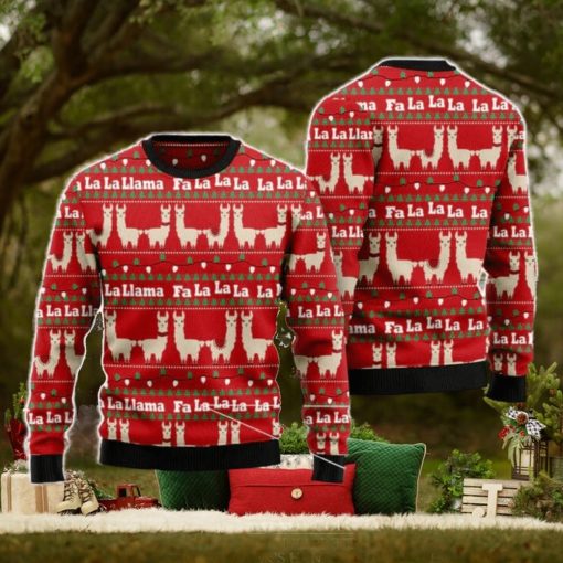 Llama Lalala Men And Women Christmas Gift 3D Ugly Christmas Sweater