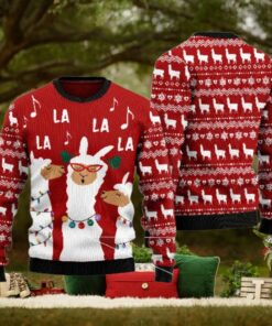 Llama Singing Christmas Ugly Sweater, Funny Animal Christmas Sweater, Cute Xmas Sweatshirt, Llama Lovers Gift, Gift For Christmas