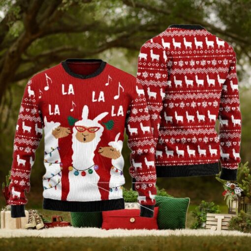 Llama Singing Christmas Ugly Sweater, Funny Animal Christmas Sweater, Cute Xmas Sweatshirt, Llama Lovers Gift, Gift For Christmas